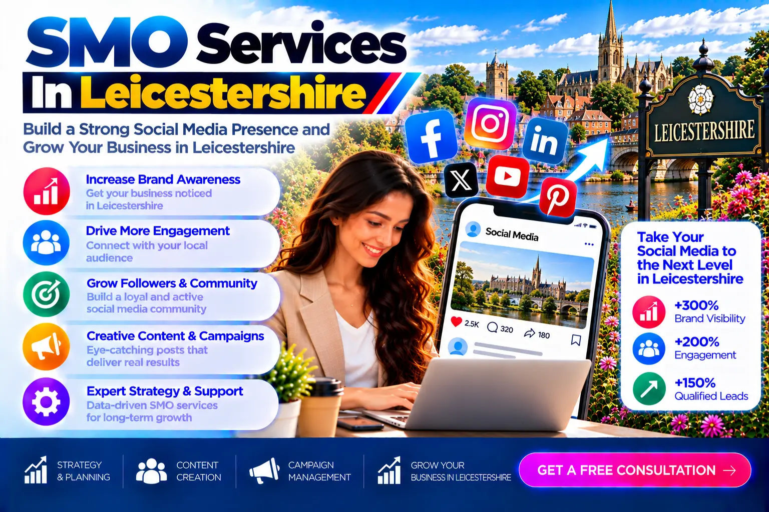 Leicestershire-Social Media Growth Banner